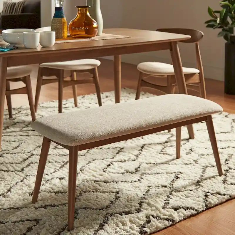 Banc de salle à manger moderne norvégien danois conique et rembourré iNSPIRE Q Modern