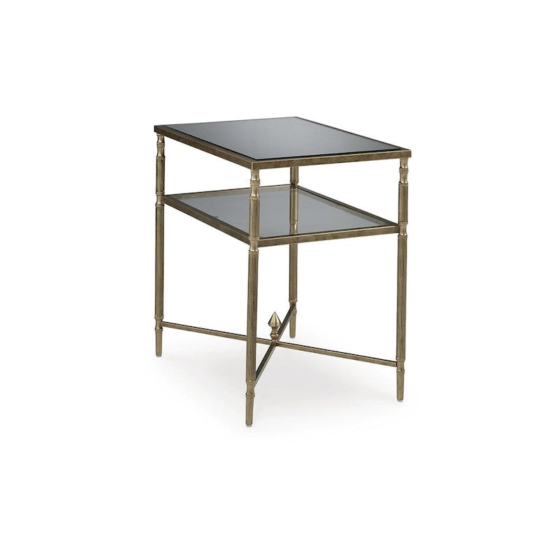Signature Design by Ashley Cloverty Gold End Table - 25.75 L x 18 P x 26 H
