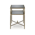 Signature Design by Ashley Cloverty Gold End Table - 25.75 L x 18 P x 26 H