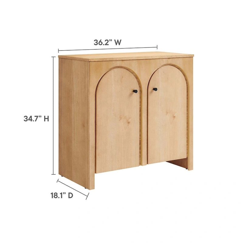 Armoire de rangement Appia à 2 portes arquées