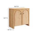 Armoire de rangement Appia à 2 portes arquées