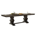 Ensemble repas CUSchoice Marron Tissu et Espresso (1 table/2 chaises)