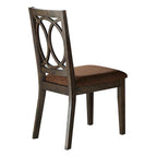 Ensemble repas CUSchoice Marron Tissu et Espresso (1 table/2 chaises)
