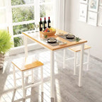 Table de salle à manger compacte pour 2 personnes, Meuble de cuisine idéal, Compacte et durable, Montage facile