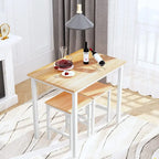 Table de salle à manger compacte pour 2 personnes, Meuble de cuisine idéal, Compacte et durable, Montage facile