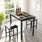 Table de salle à manger compacte pour 2 personnes, Meuble de cuisine idéal, Compacte et durable, Montage facile