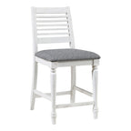 Ensemble de salle à manger 5 pièces hauteur comptoir Ionessa Farmhouse en bois blanc antique par Furniture of America