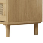 Meuble de rangement en rotin avec trois tiroirs en rotin