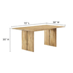 Ensemble table et banc de salle à manger en bois Amistad 72
