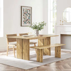Ensemble table et banc de salle à manger en bois Amistad 72