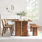 Ensemble table et banc de salle à manger en bois Amistad 72