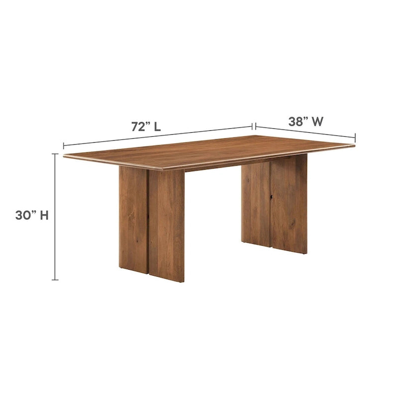 Ensemble table et banc de salle à manger en bois Amistad 72