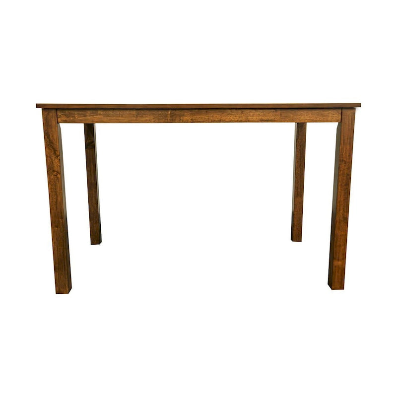 Ensemble de salle à manger Zory 5 pièces, 4 chaises rembourrées, toile de jute beige, bois marron