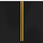 Meuble de rangement 4 portes brillant avec étagères réglables – Blanc / Noir / Bleu marine
