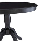 Ensemble coin-repas et table en bois noir 3 pièces Josie