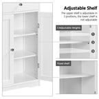 Yaheetech Armoire de Rangement de Salle de Bain Meuble Autonome avec 4 Tiroirs et 2 Portes - N/A