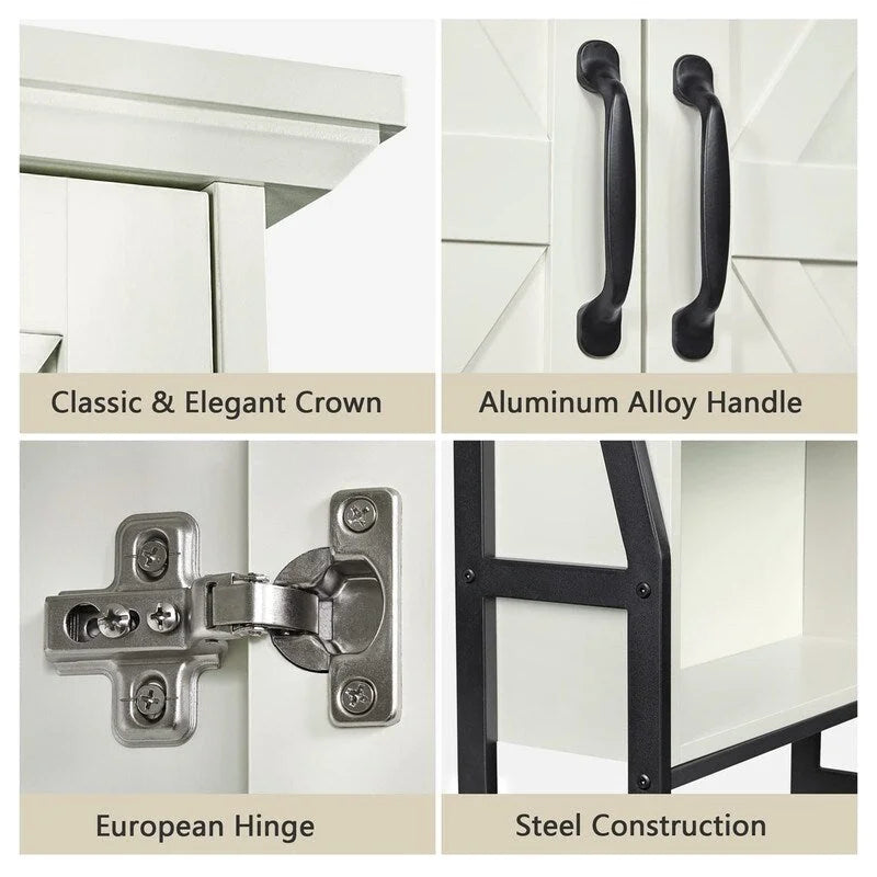 Armoire de rangement au-dessus des toilettes - 8,5P x 25L x 69H