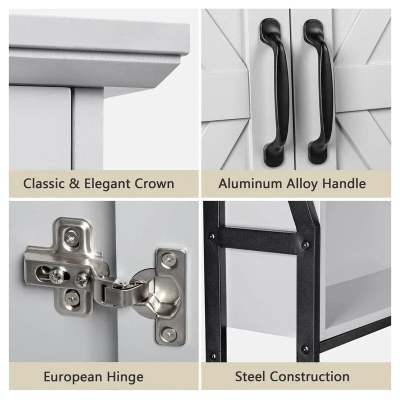 Armoire de rangement au-dessus des toilettes - 8,5P x 25L x 69H