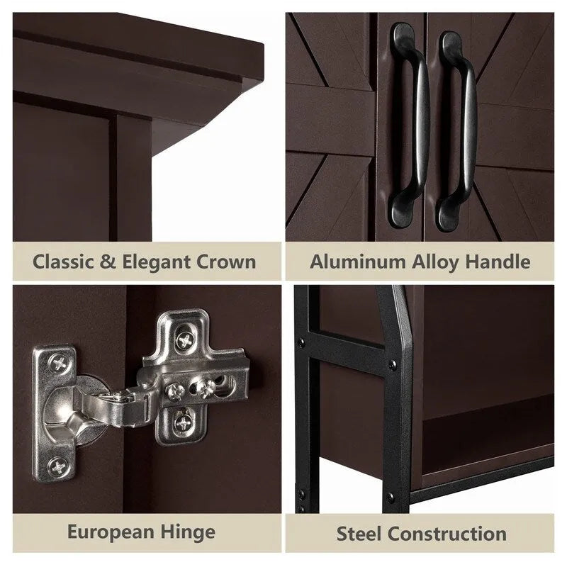 Armoire de rangement au-dessus des toilettes - 8,5P x 25L x 69H