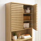 Meuble de rangement de salle de bain au-dessus des toilettes