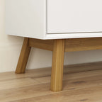 Commode six tiroirs moderne du milieu du siècle, type « Plank and Beam »