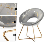Chaise d'appoint moderne en velours bronzé, Chaise de loisirs Coiffeuse