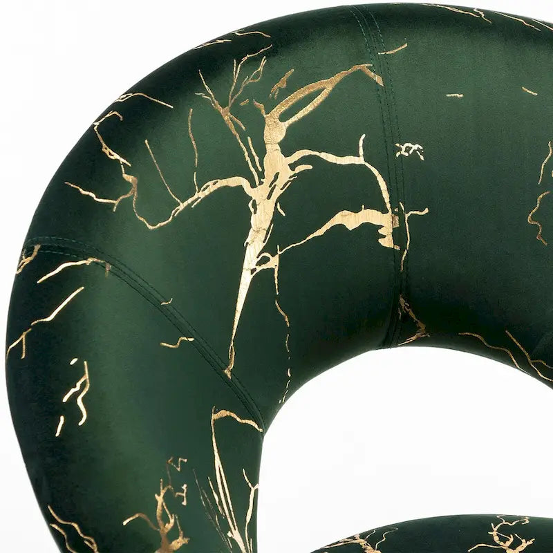 Chaise d'appoint moderne en velours bronzé, Chaise de loisirs Coiffeuse
