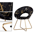 Chaise d'appoint moderne en velours bronzé, Chaise de loisirs Coiffeuse