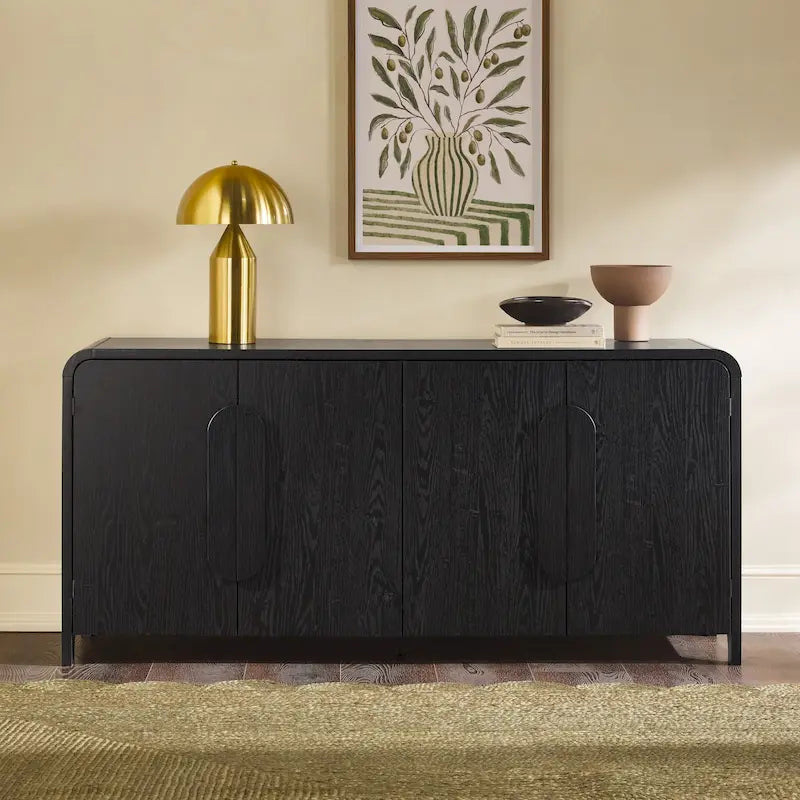 Buffet moderne de 162 cm avec bords arrondis Middlebrook