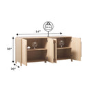 Buffet moderne de 162 cm avec bords arrondis Middlebrook