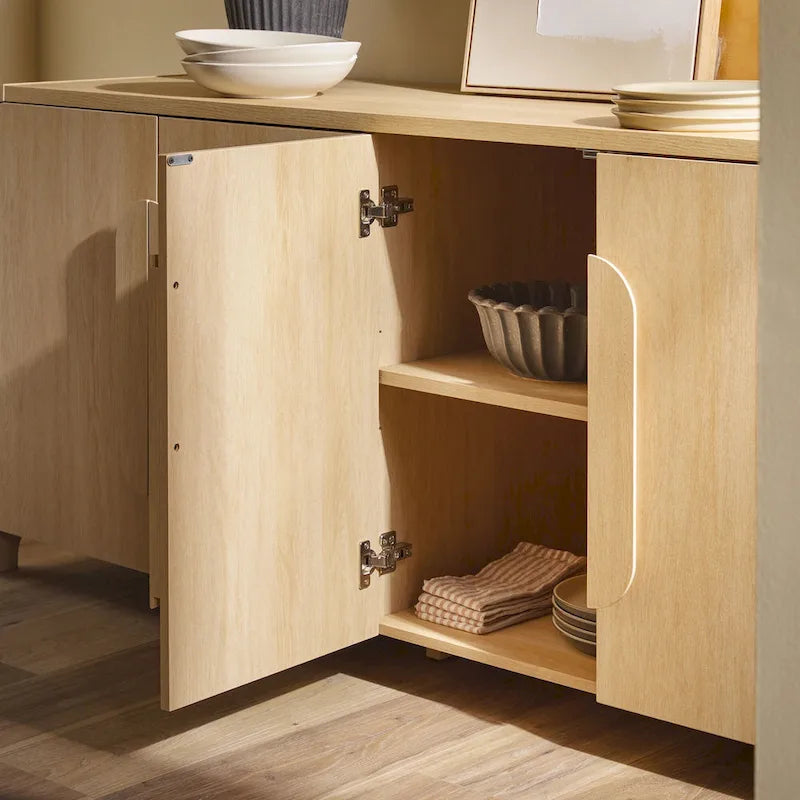 Buffet moderne de 162 cm avec bords arrondis Middlebrook
