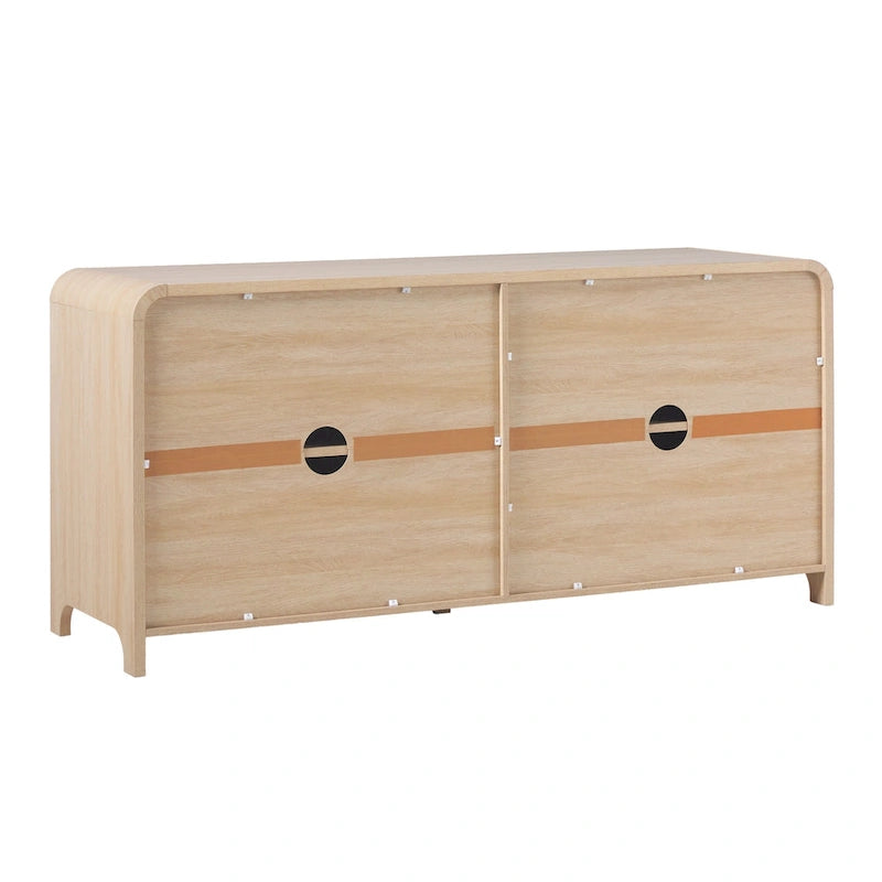 Buffet moderne de 162 cm avec bords arrondis Middlebrook