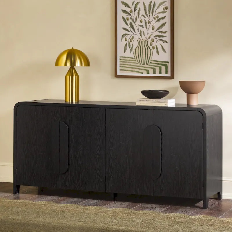 Buffet moderne de 162 cm avec bords arrondis Middlebrook