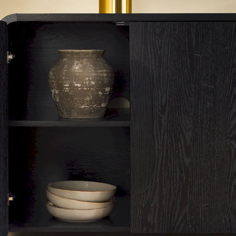 Buffet moderne de 162 cm avec bords arrondis Middlebrook