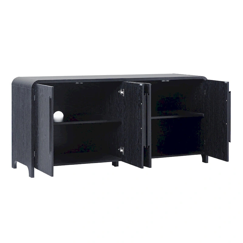 Buffet moderne de 162 cm avec bords arrondis Middlebrook
