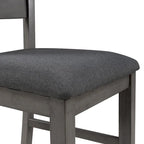 Ensemble de salle à manger 6 pièces avec banc, table et chaises de salle à manger en bois rustique pour 6 personnes