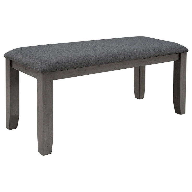 Ensemble de salle à manger 6 pièces avec banc, table et chaises de salle à manger en bois rustique pour 6 personnes