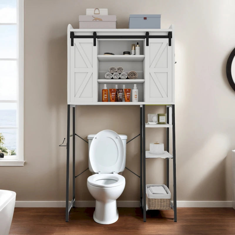 Meuble de rangement pour salle de bain au-dessus des toilettes