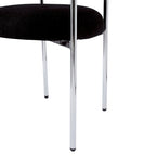 Chaises de salle à manger Naci Modernes en tissu avec accoudoirs et pieds en métal par Christopher Knight Home
