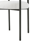 Chaises de salle à manger Naci Modernes en tissu avec accoudoirs et pieds en métal par Christopher Knight Home