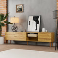 Meuble TV moderne du milieu du siècle de 70 pouces, meuble TV avec rangement, centre de divertissement pour salon et chambre à coucher, console média TV