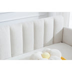 Lit de repos moderne de taille double Epiphyllum avec dossier capitonné côtelé par Christopher Knight Home