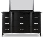 Commode double à 9 tiroirs en bois massif Seabliss Glam de Furniture of America