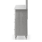 Commode double à 9 tiroirs en bois massif Seabliss Glam de Furniture of America