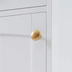 Armoire de salle de bain haute avec portes vitrées