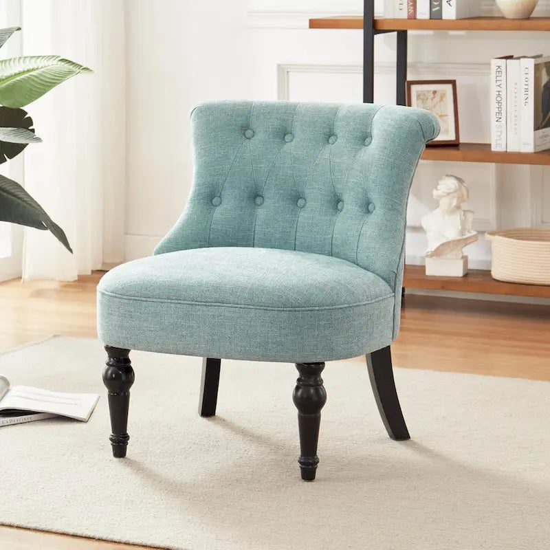 Lot de 2 chaises d'appoint capitonnées