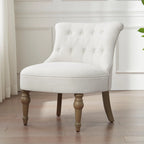 Lot de 2 chaises d'appoint capitonnées