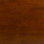 Table à manger rectangulaire Noyer / Blanc antique, 140 cm (L) x 91 cm (P) x 77 cm (H)