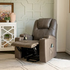 Fauteuil inclinable massant électrique Gilbert Mushroom en similicuir