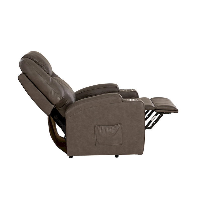 Fauteuil inclinable massant électrique Gilbert Mushroom en similicuir